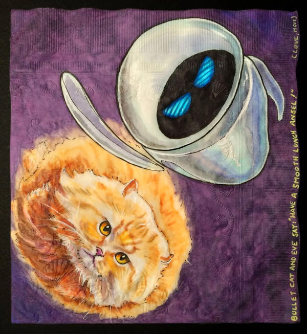 bullet cat and eve art