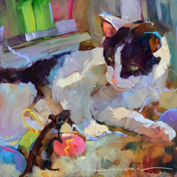 cat and mouse art
