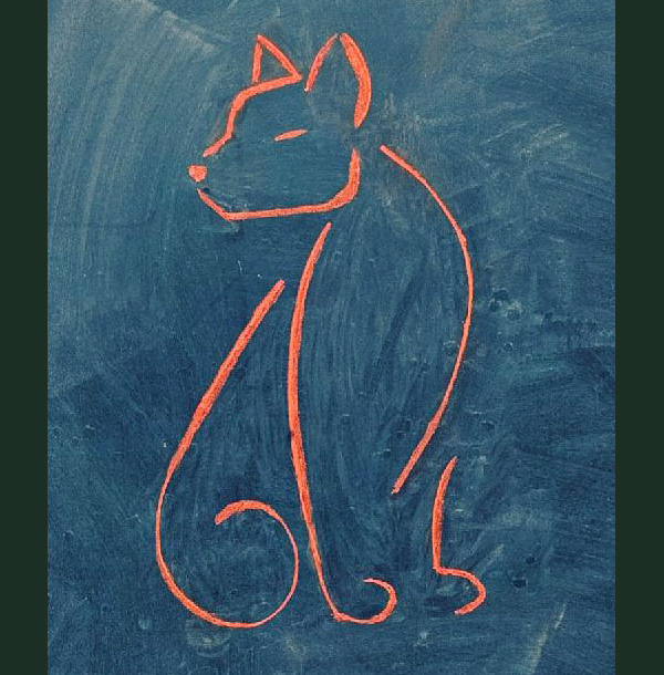 chalkboardcat art