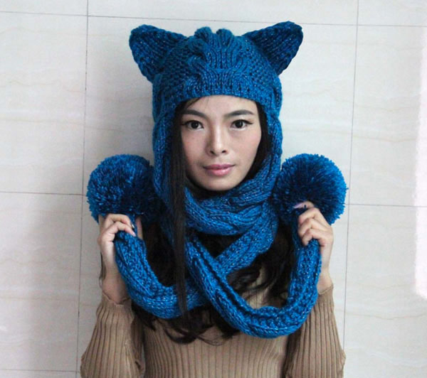 knitted cat costume