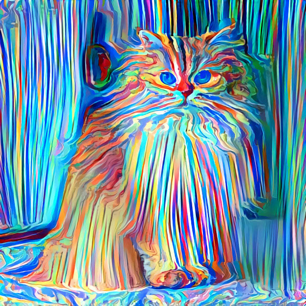 rainbow cat art