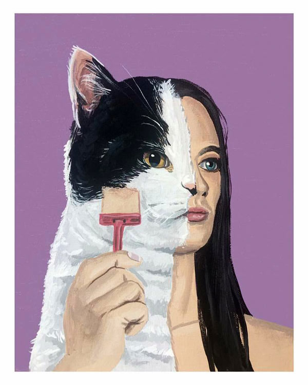 shaving cat art