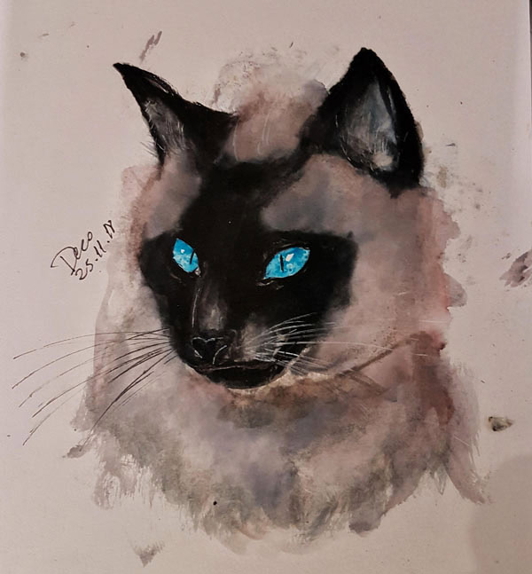 siamese cat art