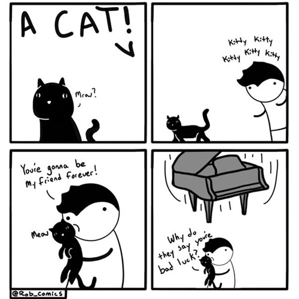 bad luck black cat comic