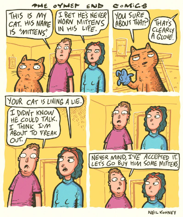 cat with mittens comic