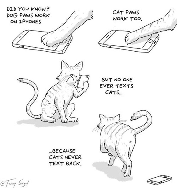 cats and iphones  comic