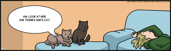 woman cat comic