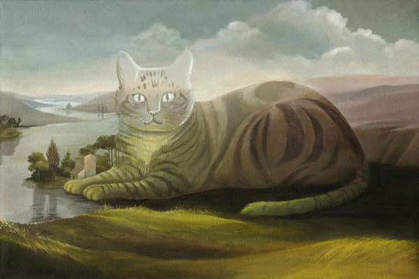 landscape cat art