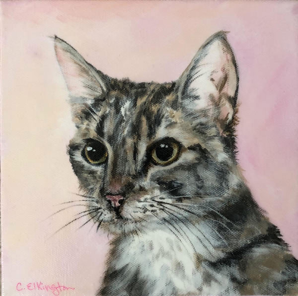 tabby oil painting