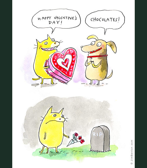 cat dog chocolate comic