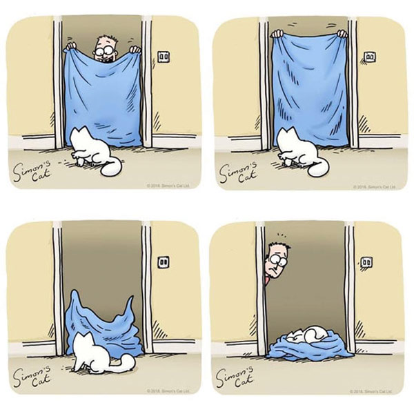 cat magic trick comic