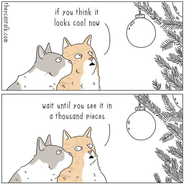 cats hate christmascomic