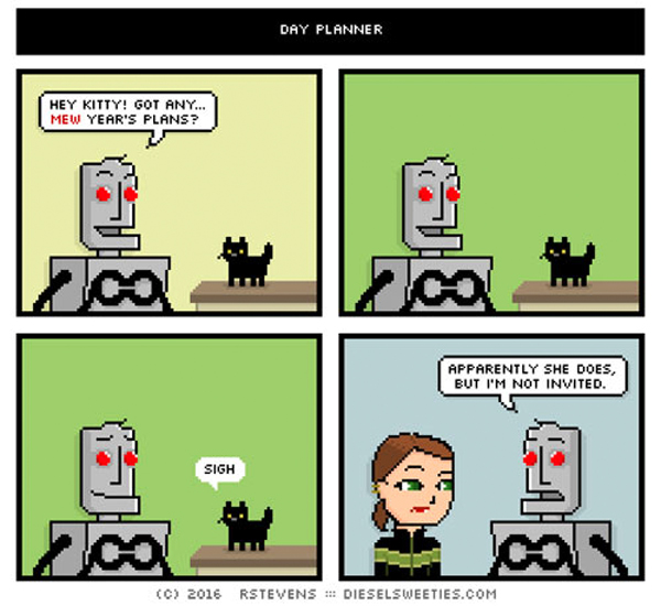 new years cat comic