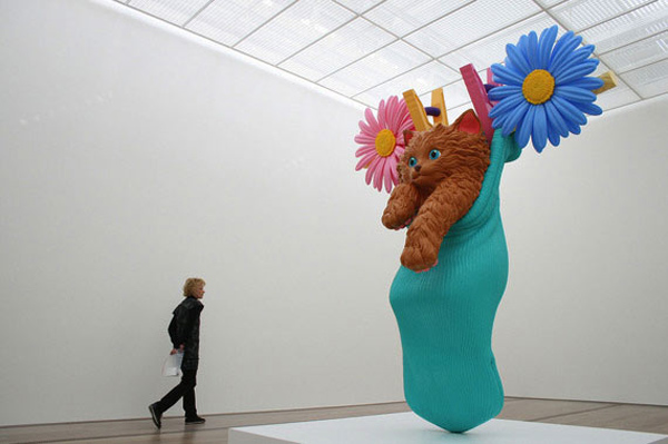jeff koons cat art