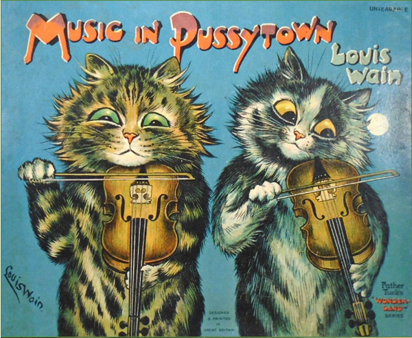 louis wain pussytown art
