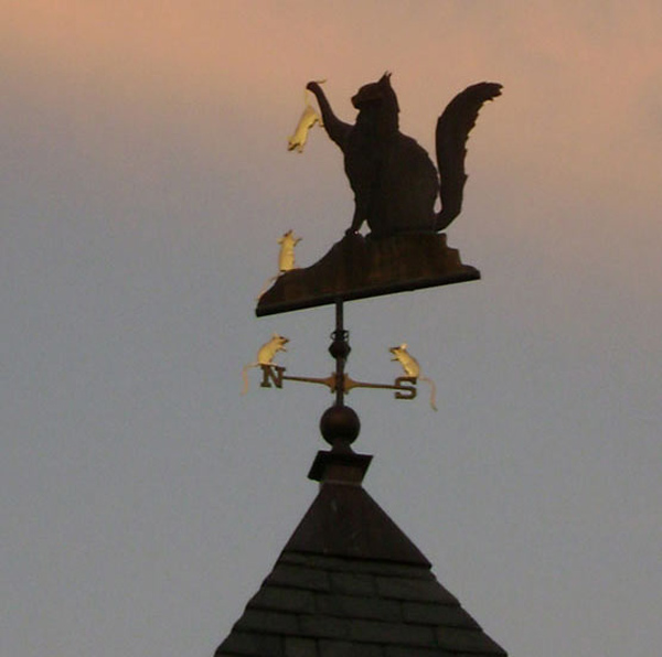 the cat weathervane