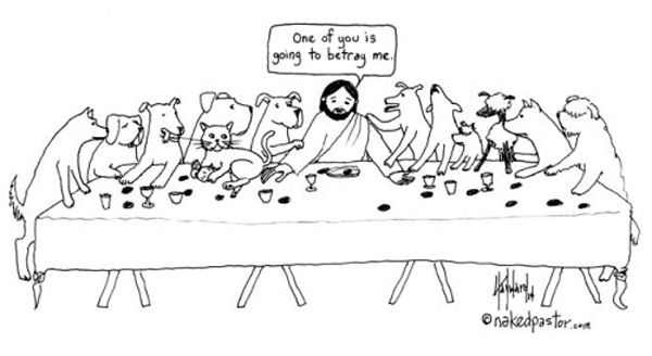 cat betrays jesus comic