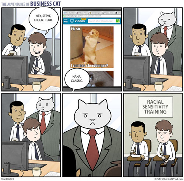 business cat  comic