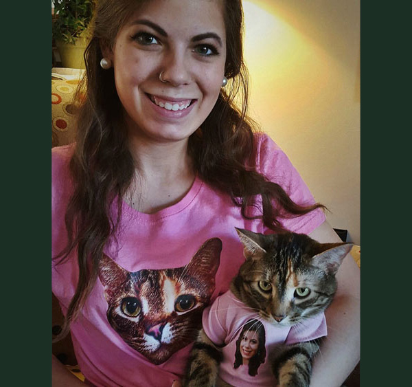 cat selfie shirt
